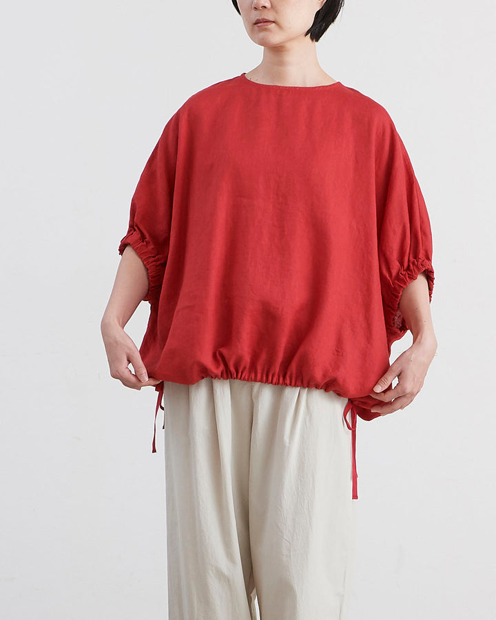 HEAVENLY ヘブンリー］#002Linen Gathersleeve Side Ribbon Pullover