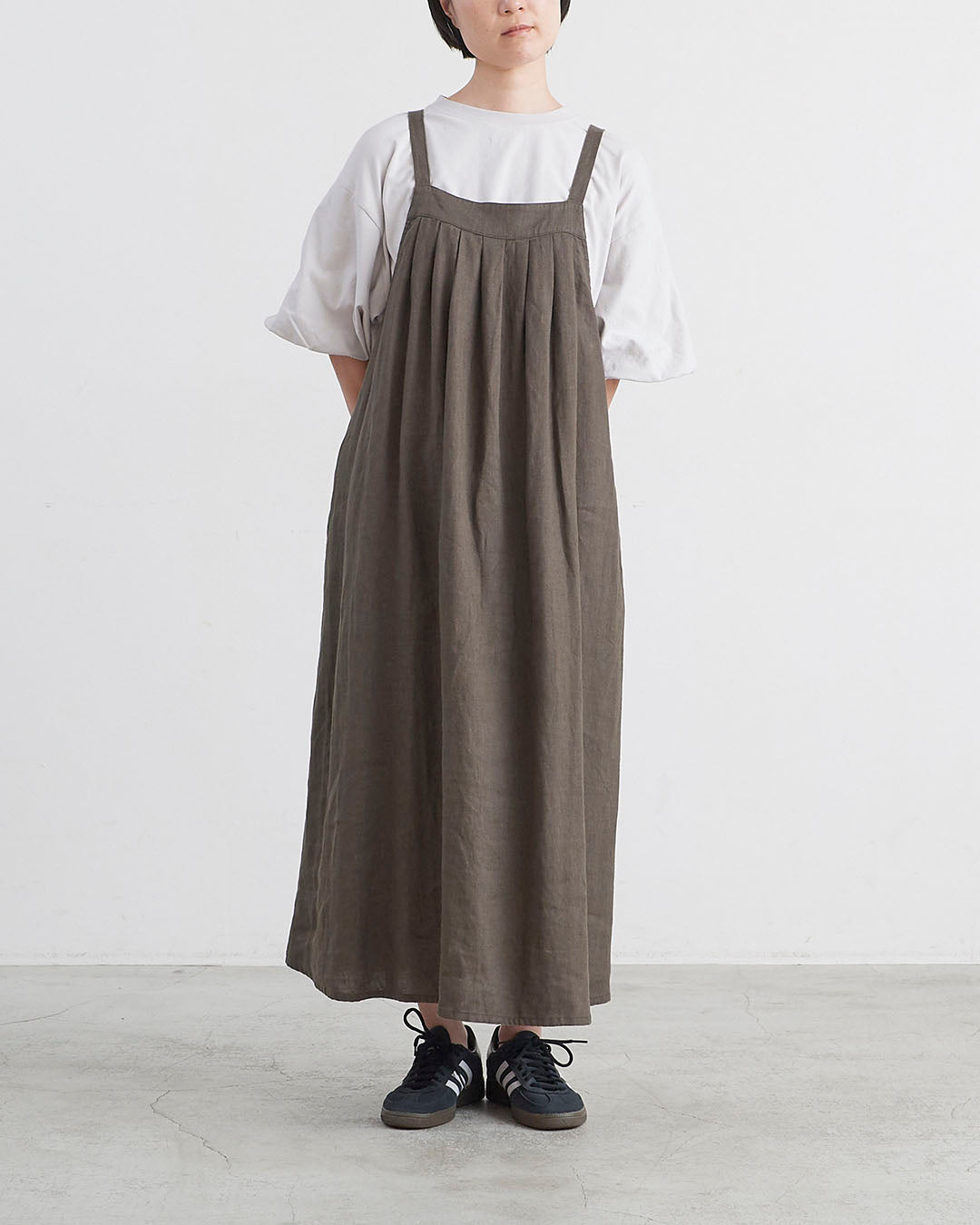 HEAVENLY ヘブンリー］#0039x9 Heavy Linen Tuck Jumperskirt / 9×9
