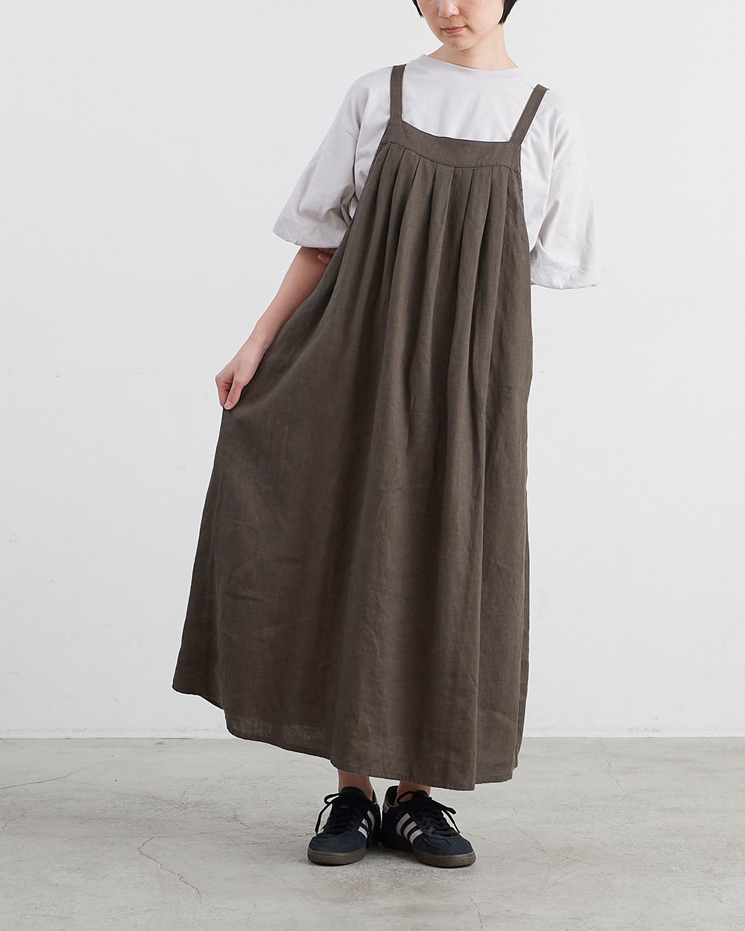 HEAVENLY ヘブンリー］#0039x9 Heavy Linen Tuck Jumperskirt / 9×9