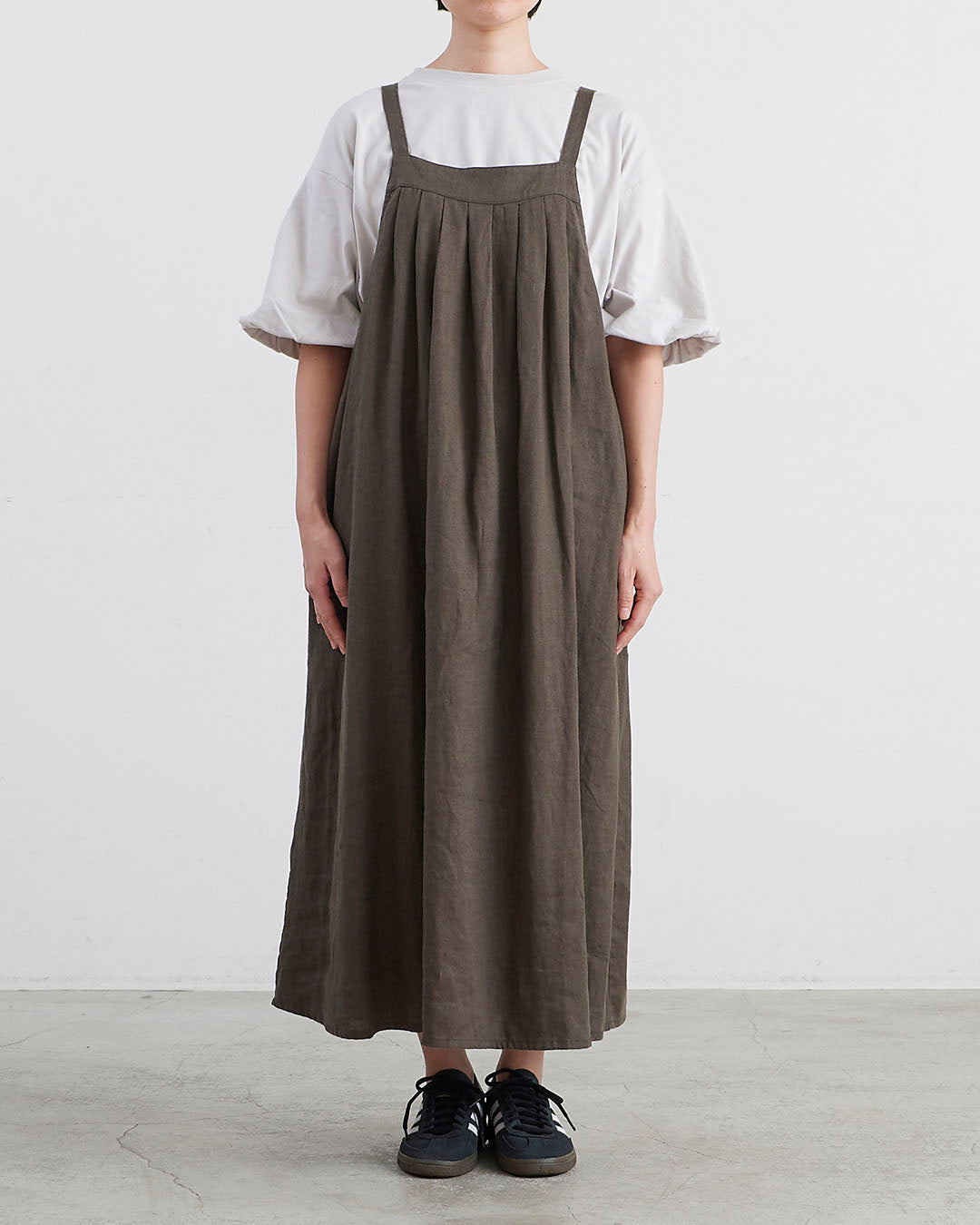 HEAVENLY ヘブンリー］#0039x9 Heavy Linen Tuck Jumperskirt / 9×9