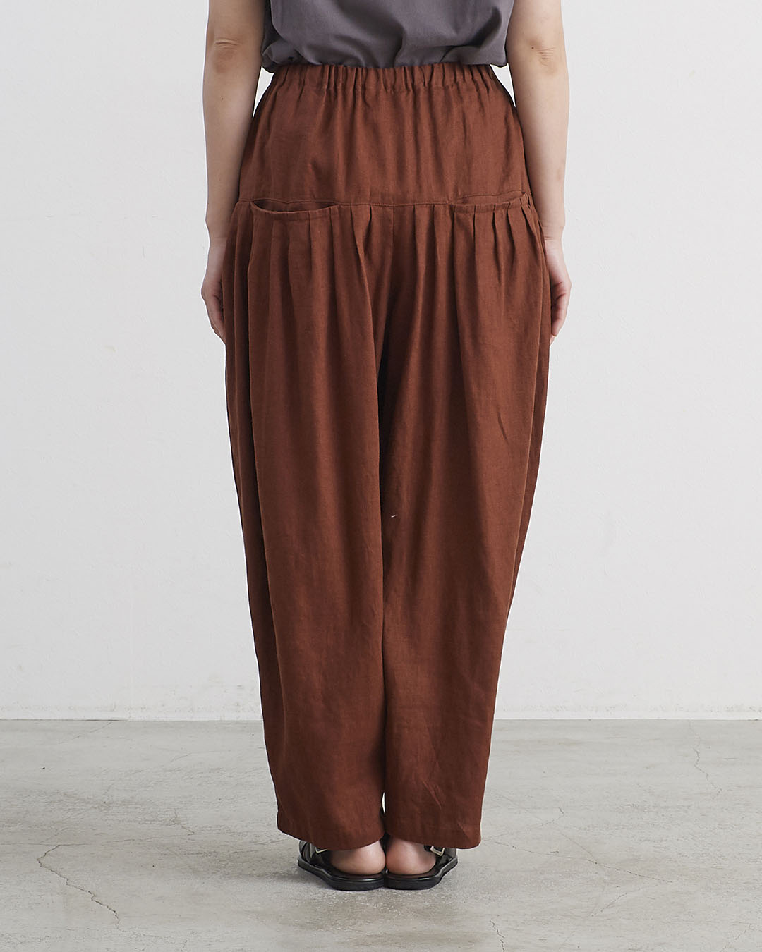 【kokoさま引き続き専用ページ】linen＊プルオーバー＆ペチパン楽ちんパンツ HEAVENLY ヘブンリー］#0049x9 Heavy Linen Tuck Pants / 9×9 ヘビー