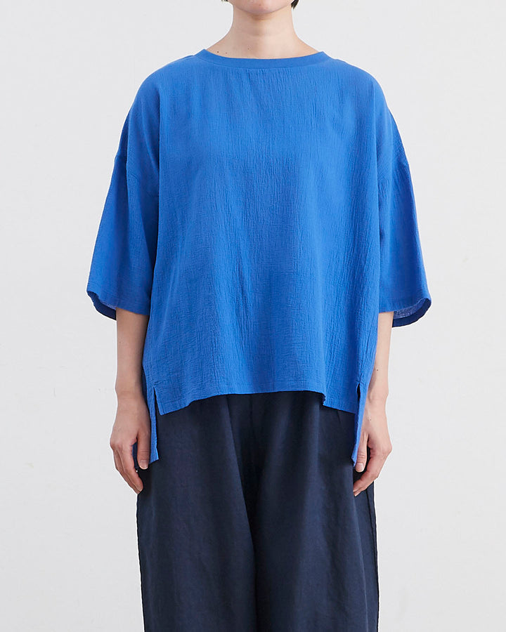 HEAVENLY ヘブンリー］#008Cotton Crepe Rib Neck Pullover / コットン