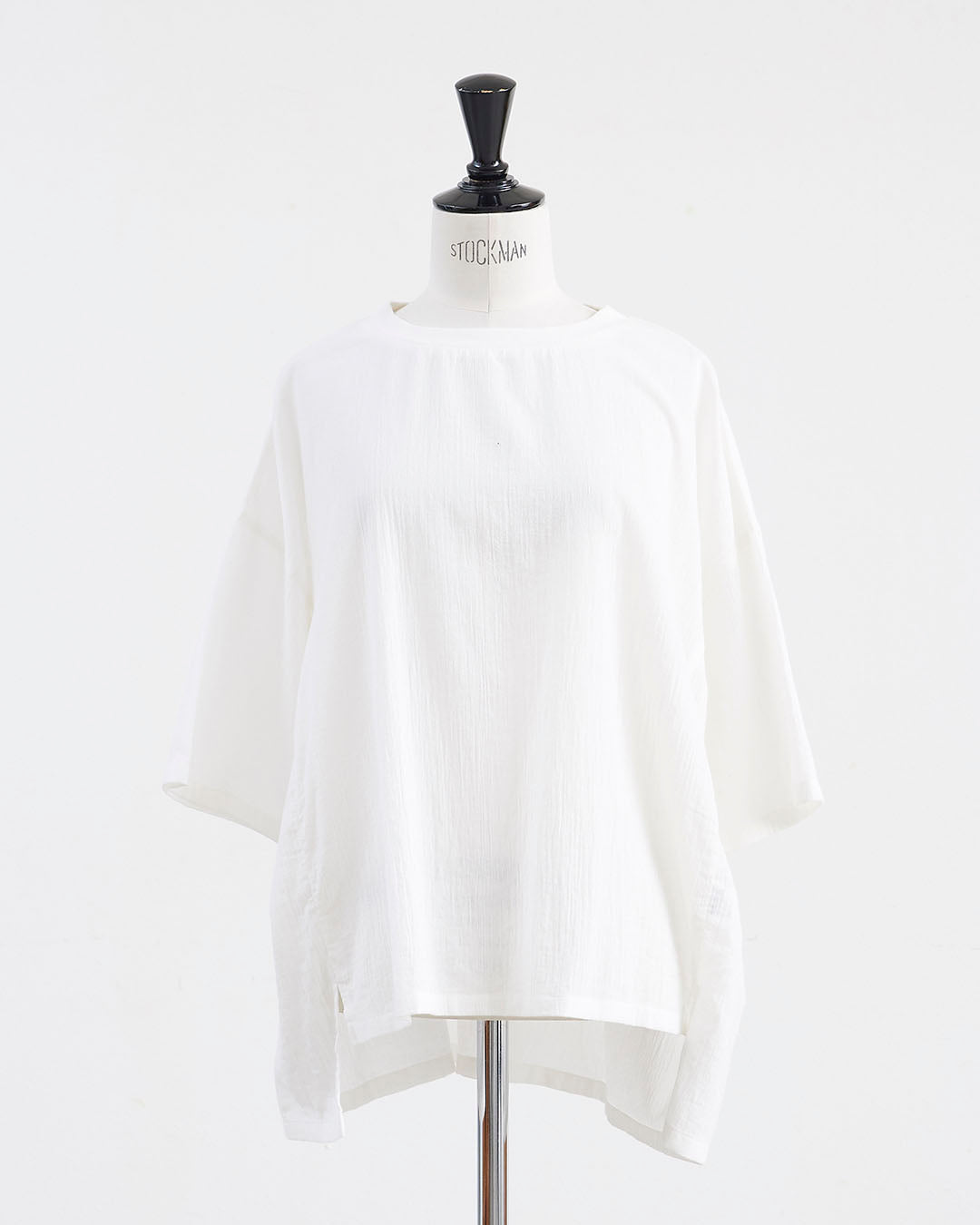 HEAVENLY ヘブンリー］#008Cotton Crepe Rib Neck Pullover / コットン