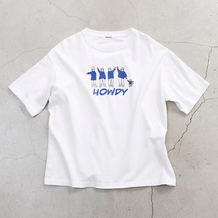 ALDAYS オルデイズ］ #001 HalfSleeve Print Tee 