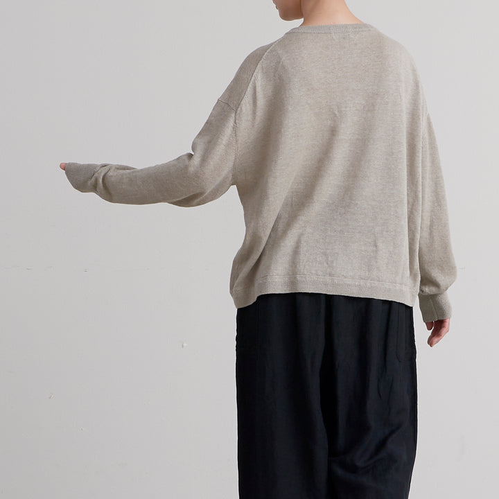 HEAVENLY ヘブンリー］ #015 Linen Knit Crew Cardigan / リネン