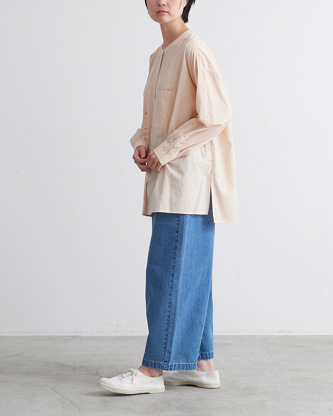 HEAVENLY ヘブンリー］ #009 Cotton Linen Broad Washer Crewneck