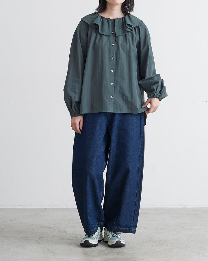 （ペコ）Heve　Heve ベロアバブリーブラウス HEAVENLY ヘブンリー］ 【オンラインストア限定】 Washer Broadcloth