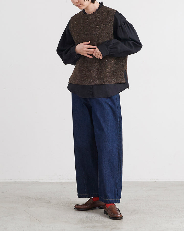 HEAVENLY ヘブンリー］#017Cotton Linen Wool Mix Knit Vest/ コットン