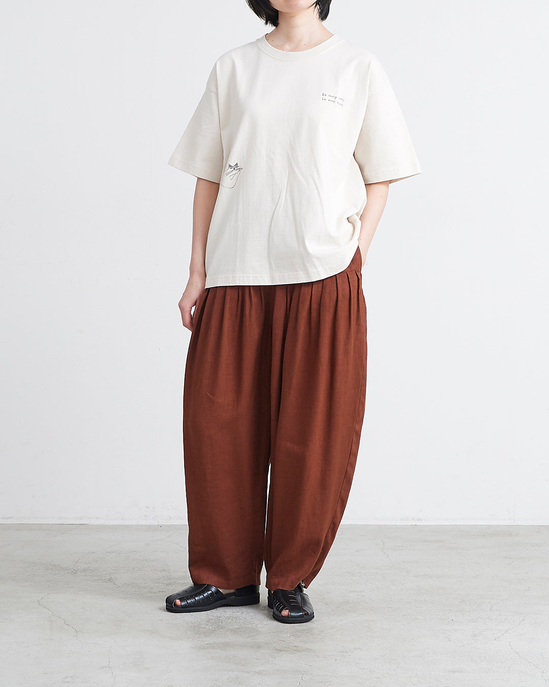 HEAVENLY ヘブンリー］#0049x9 Heavy Linen Tuck Pants / 9×9 ヘビー