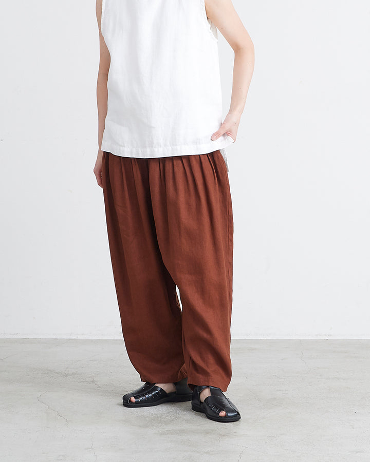 HEAVENLY ヘブンリー］#0049x9 Heavy Linen Tuck Pants / 9×9 ヘビー