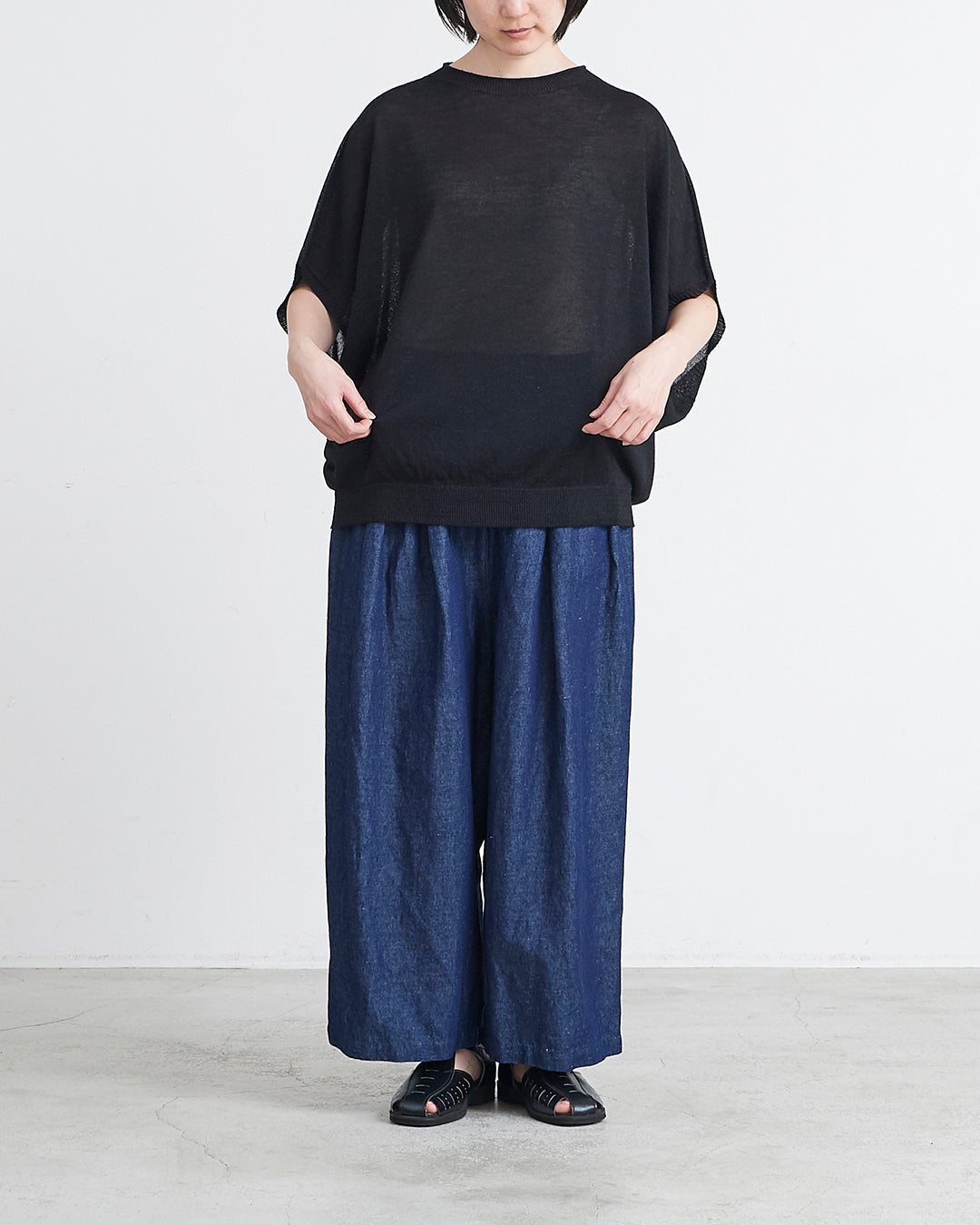 HEAVENLY ヘブンリー］ #015 Paper Yarn Knit Dolman Pullover / ぺー