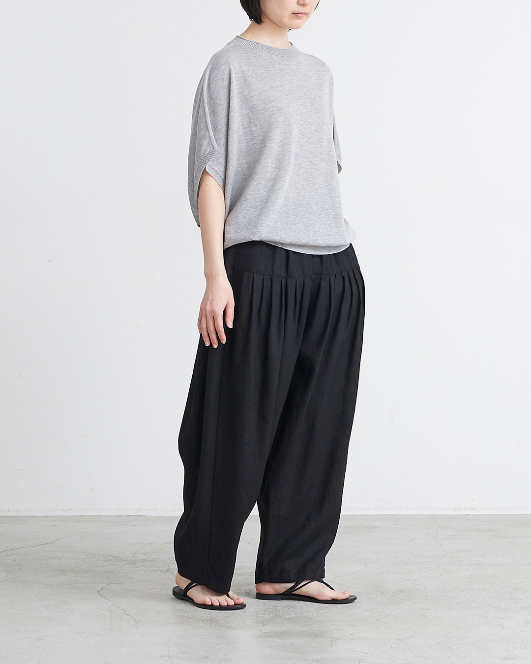 HEAVENLY ヘブンリー］#0049x9 Heavy Linen Tuck Pants / 9×9 ヘビー