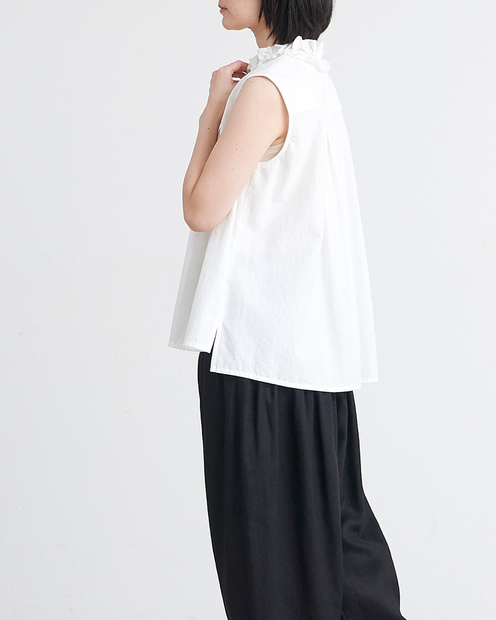 HEAVENLY ヘブンリー］ #008 Cotton Lawn Frill Neck N/S Blouse
