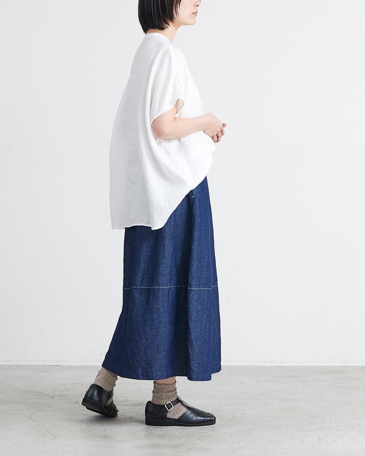 HEAVENLY ヘブンリー］ #014 Cotton Linen 6.5oz Denim Cocoon Skirt