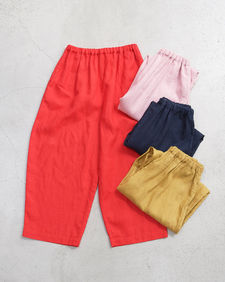 HWASAN キルティングパンツ M 赤 HEAVENLY ヘブンリー］ #005 Heavy Linen Wide Easy Pants / ヘビー