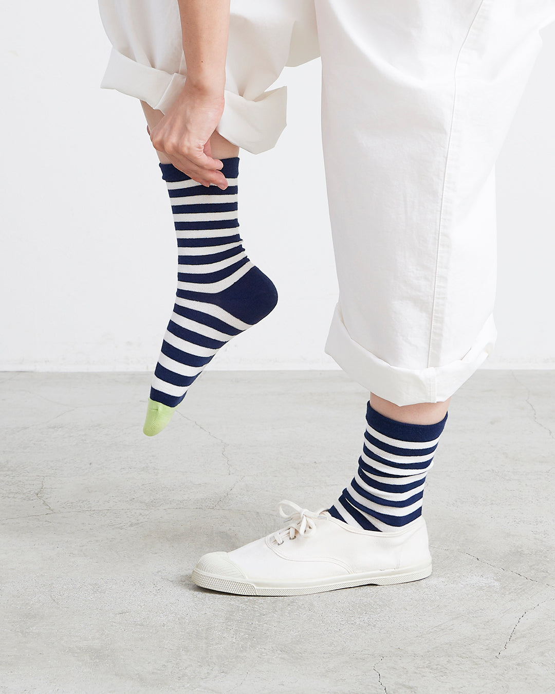 Homie ホミー］#019 Cotton Border Socks コットン ボーダー ソックス
