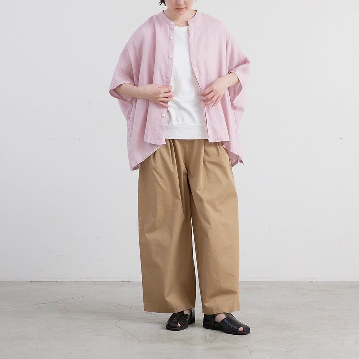 美品✨ヘブンリー HEAVENLY リネンドルマンオーバーシャツ ホワイト 麻 HEAVENLY ヘブンリー］ #002 Linen Dolman Shirt / リネン