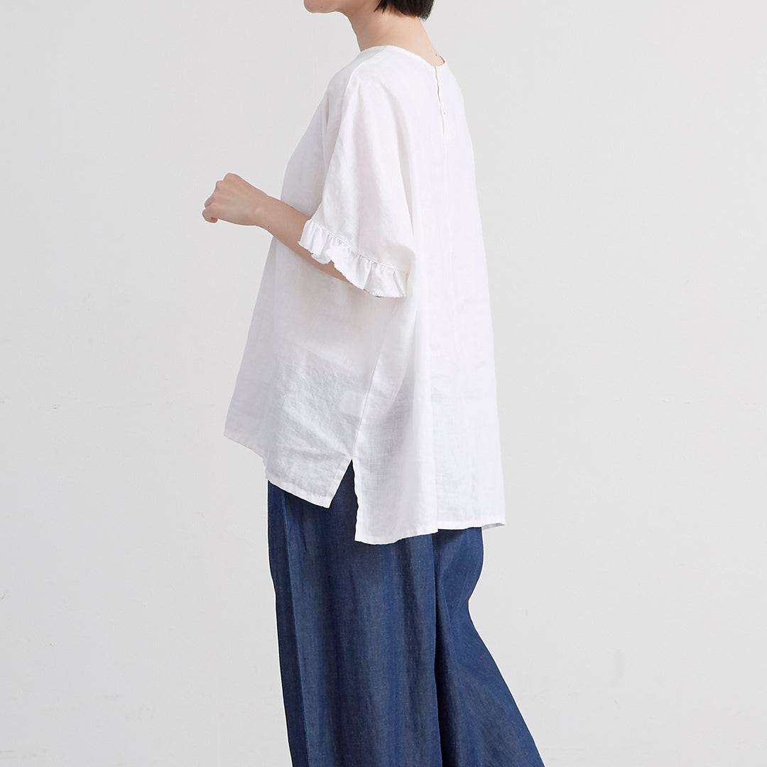 美品 art&science リネンブラウス ヘンプバンブー