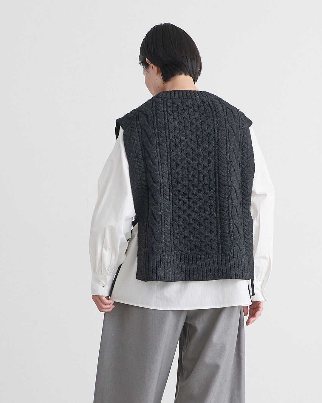 HEAVENLY ヘブンリー］ #019 Wool Mix Knit Aran Vest / ウール