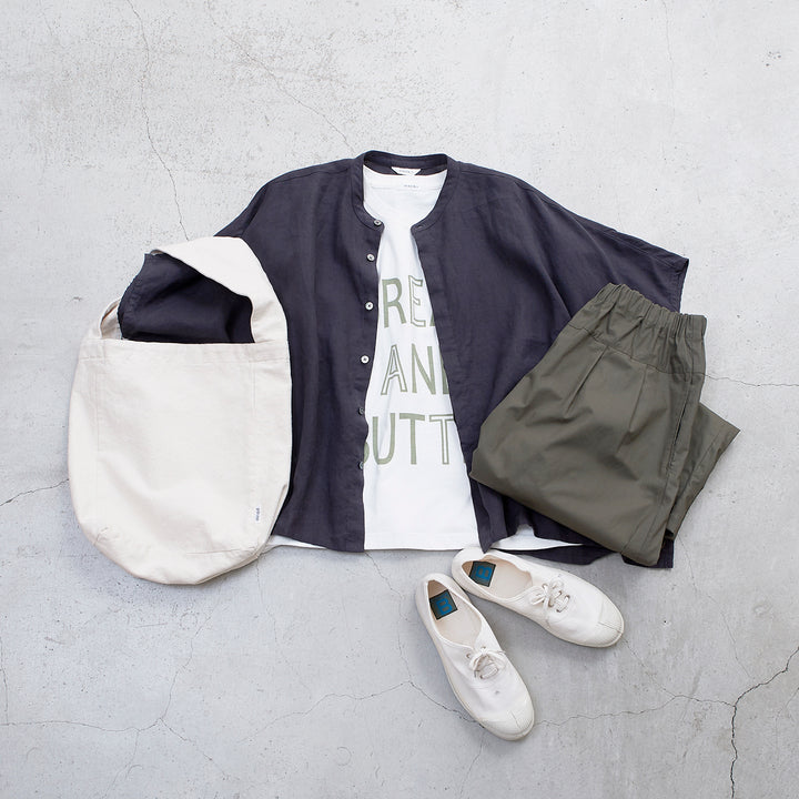 美品✨ヘブンリー HEAVENLY リネンドルマンオーバーシャツ ホワイト 麻 HEAVENLY ヘブンリー］ #002 Linen Dolman Shirt / リネン
