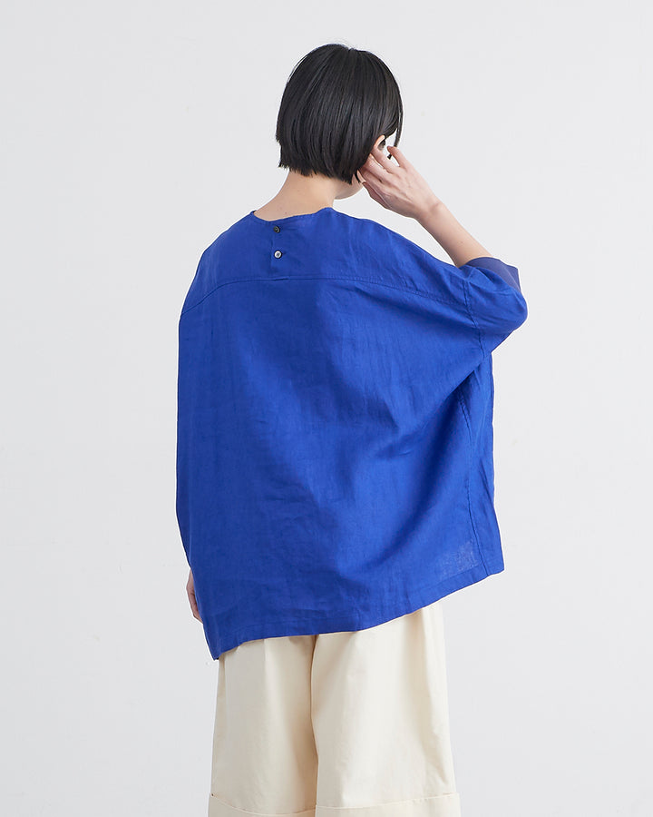 HEAVENLY ヘブンリー］ #003 Linen Back Button Big Pullover / リネン