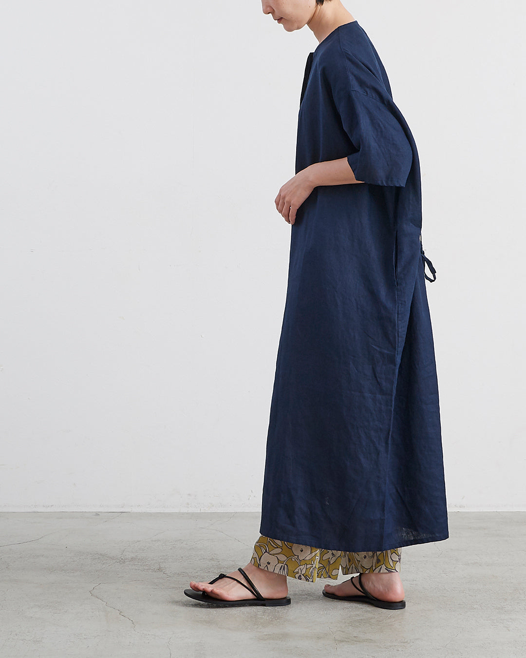 HEAVENLY ヘブンリー］ #001 Linen Waist Ribbon Onepiece / リネン