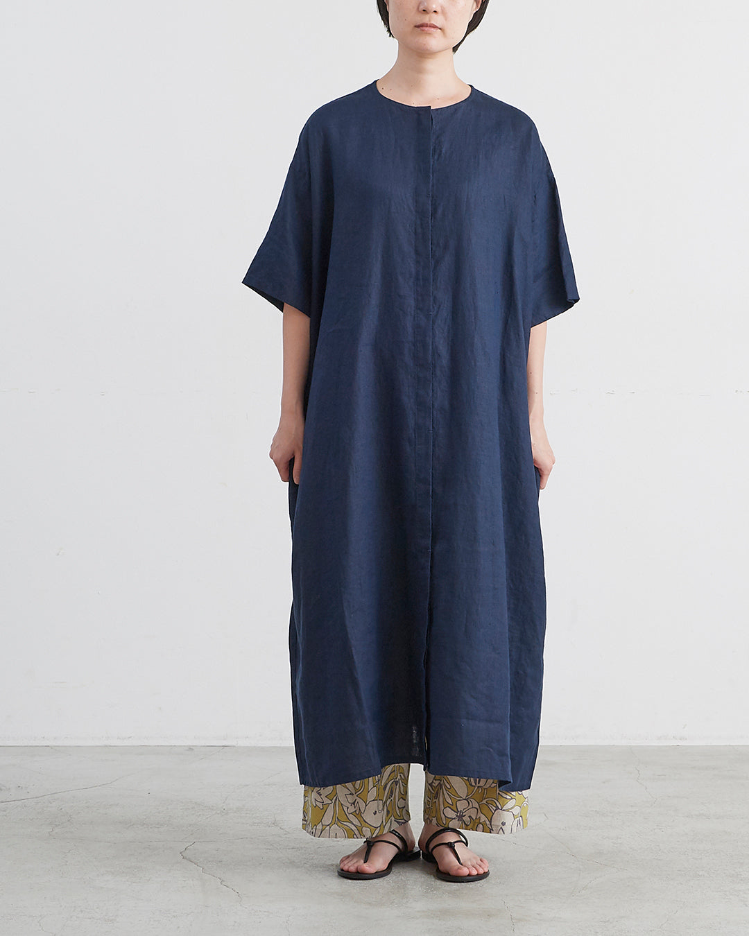 HEAVENLY ヘブンリー］ #001 Linen Waist Ribbon Onepiece / リネン
