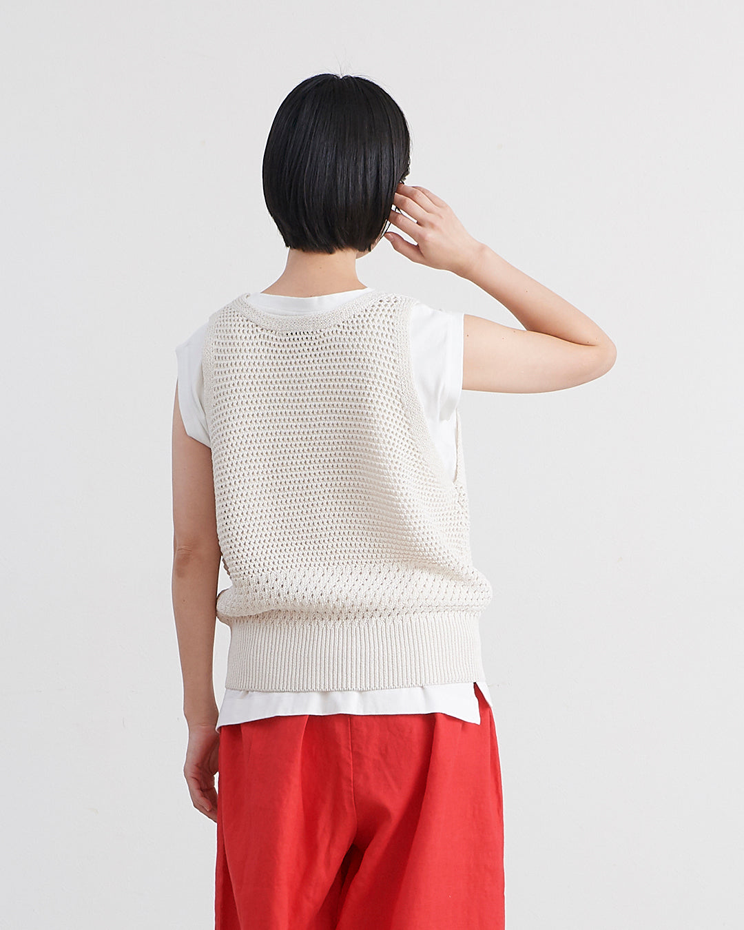 HEAVENLY ヘブンリー］ #016 Paper Yarn Mesh Knit Vest / ペーパー
