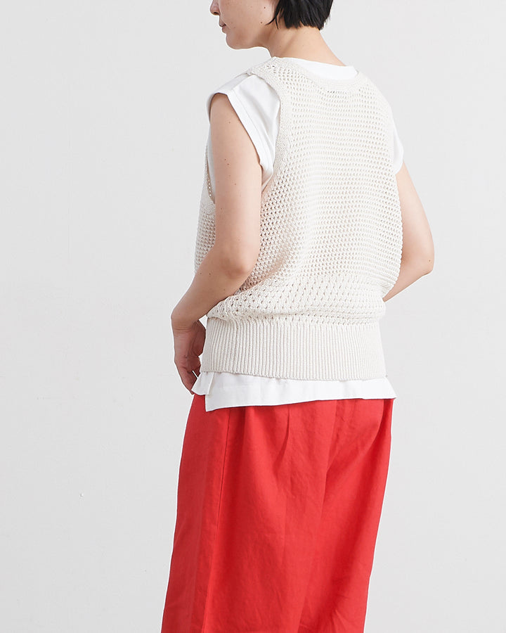 HEAVENLY ヘブンリー］ #016 Paper Yarn Mesh Knit Vest / ペーパー