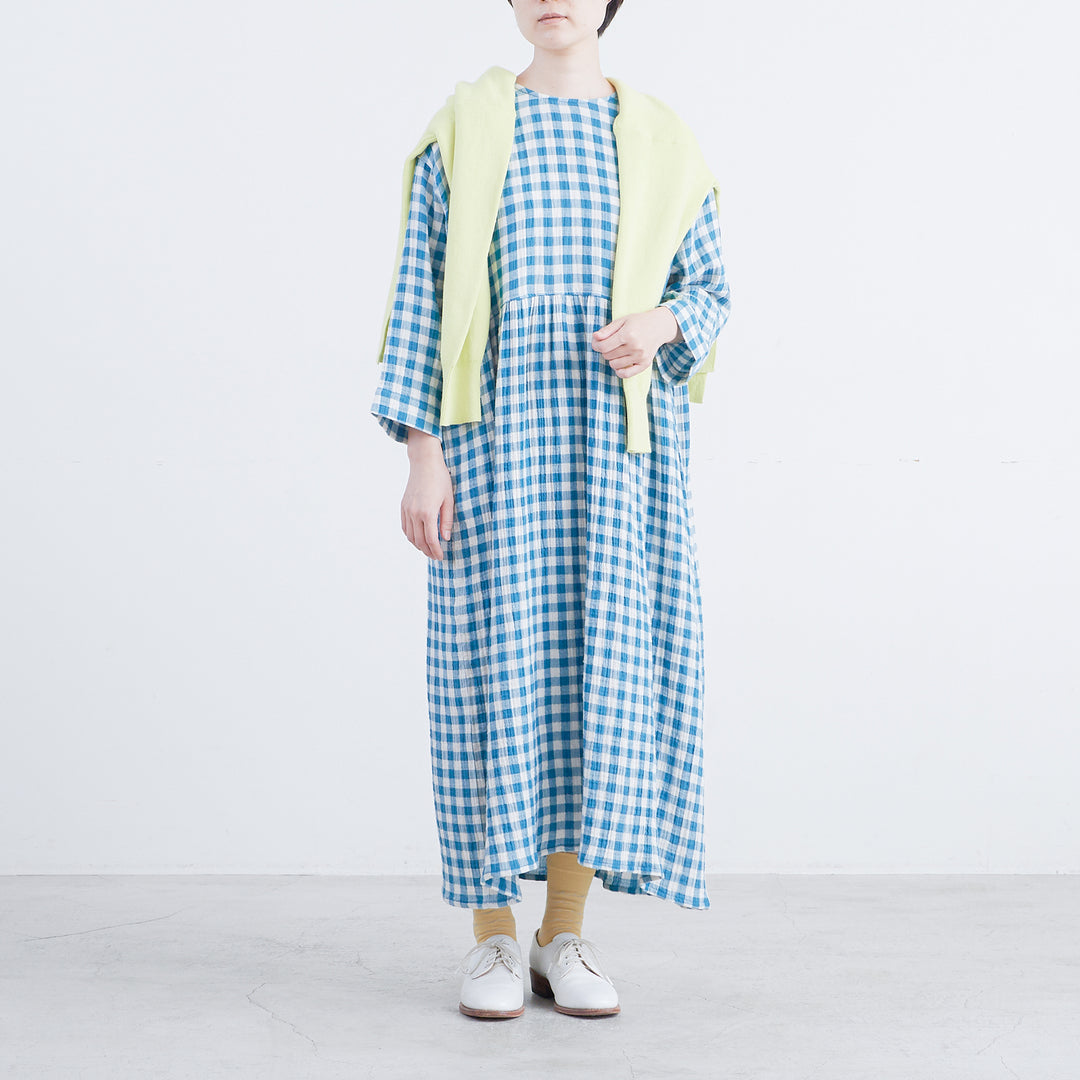 HEAVENLY ヘブンリー］ #007 Cotton Gauze Check Waist Gather