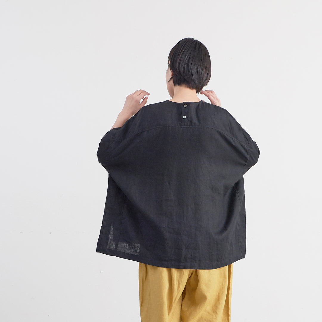 HEAVENLY ヘブンリー］ #003 Linen Back Button Big Pullover