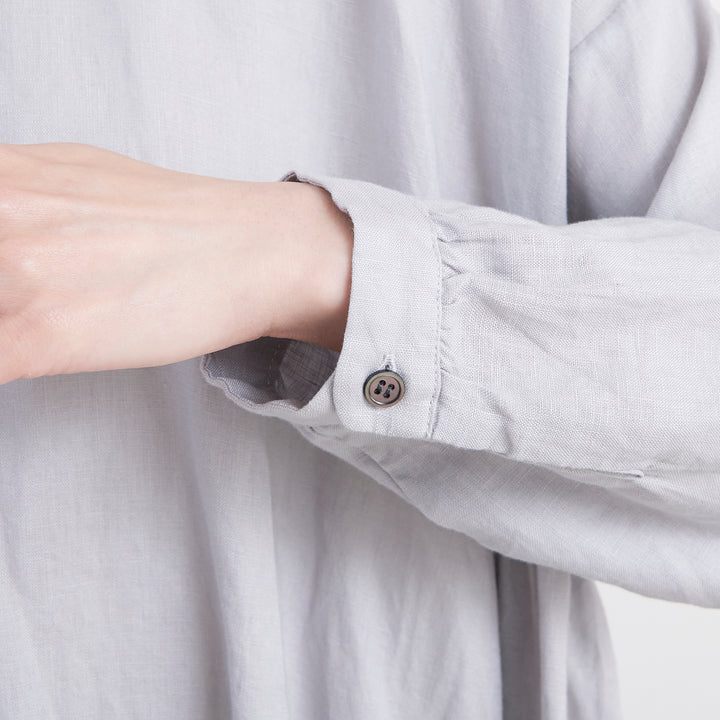 美品 HEAVENLY へブンリー リネン100% ワンピース　キナリ HEAVENLY ヘブンリー］ ［販売店舗限定］LInen Side Gather