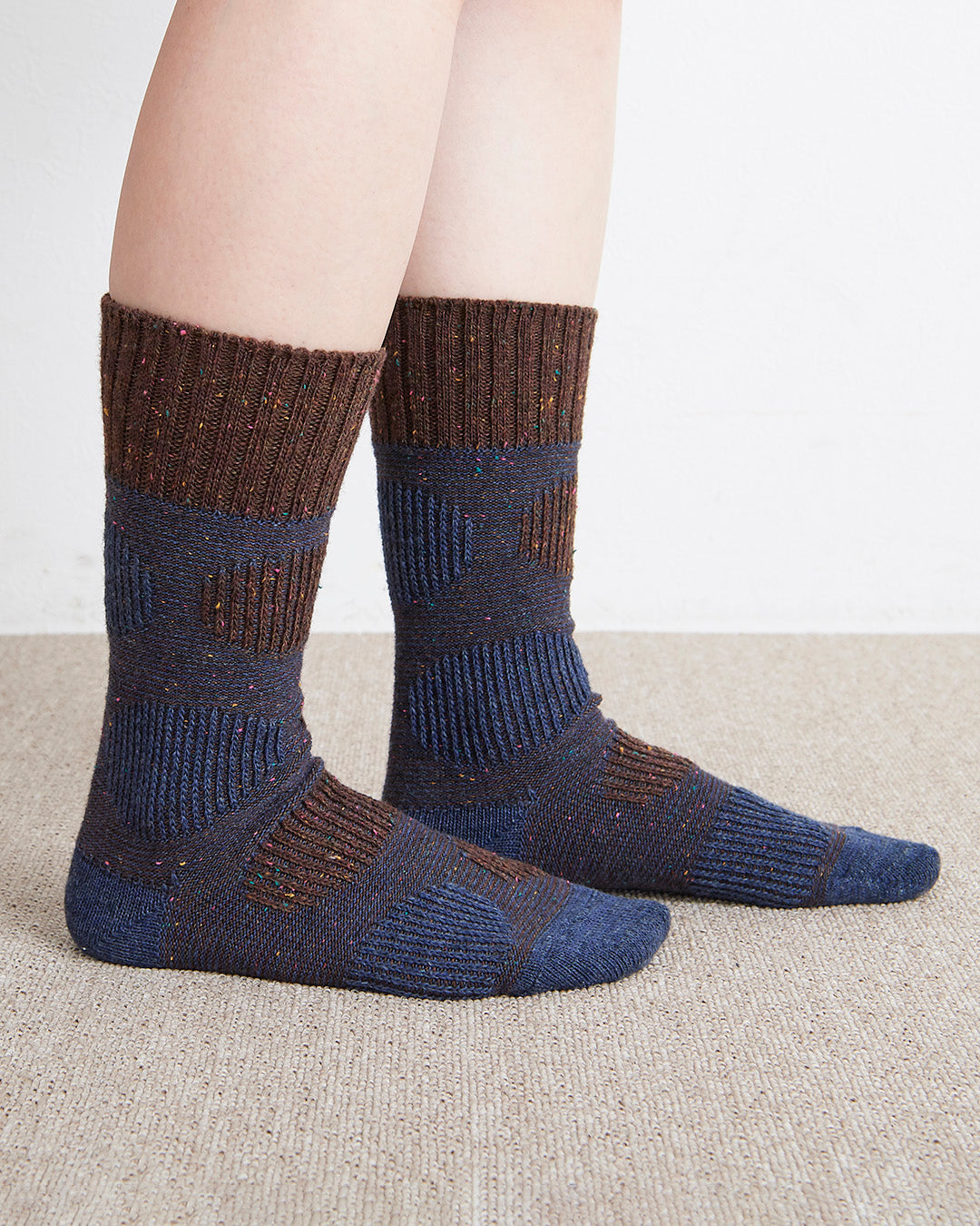 Homie ホミー］ #26aw Nep Jacquard Dot Socks ネップ ジャガード