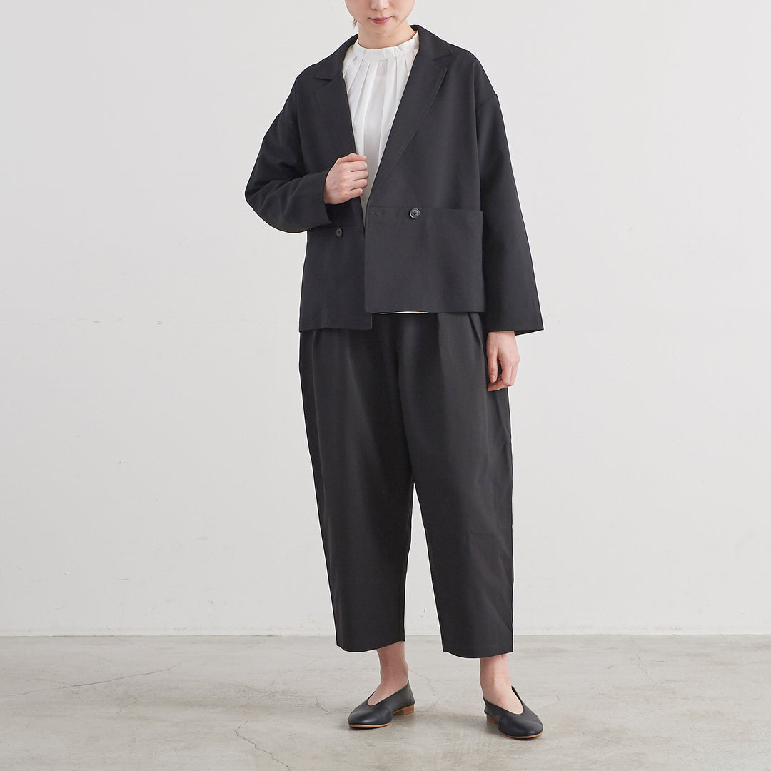 un cinq アンサンク］ #015 (Black) Melange Ox Tailored Jacket