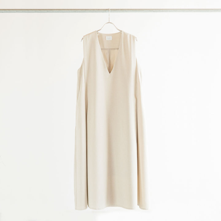 un cinq アンサンク］ #017 Melange Ox V-neck Jumper Skirt