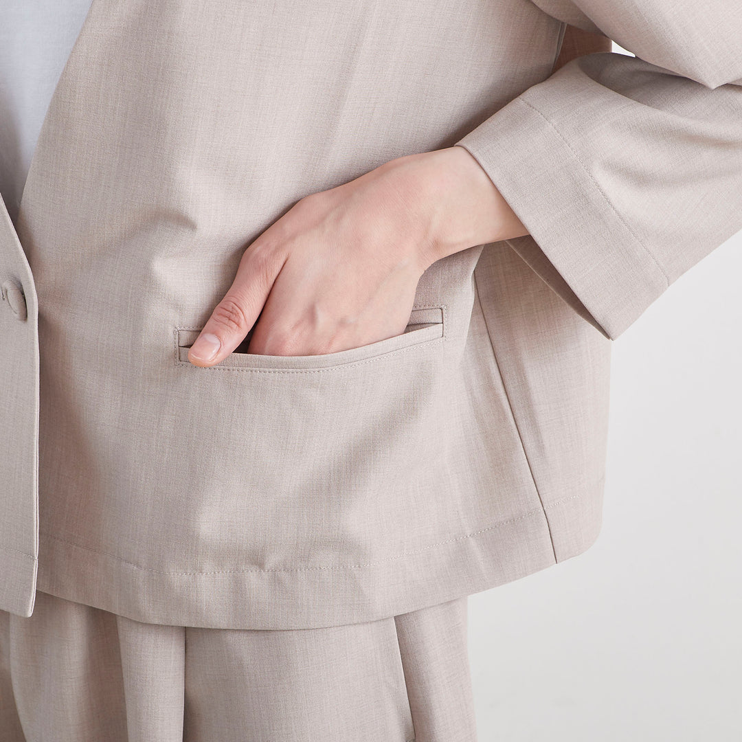 un cinq アンサンク］ #021 Tropical V-neck Jacket トロピカル