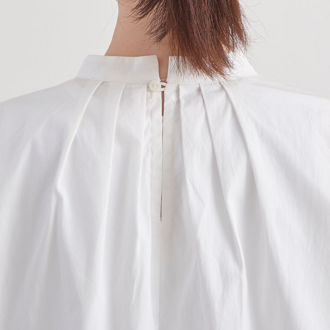 un cinq アンサンク］ #026 Cotton 100/2 Broad Standneck Pullover