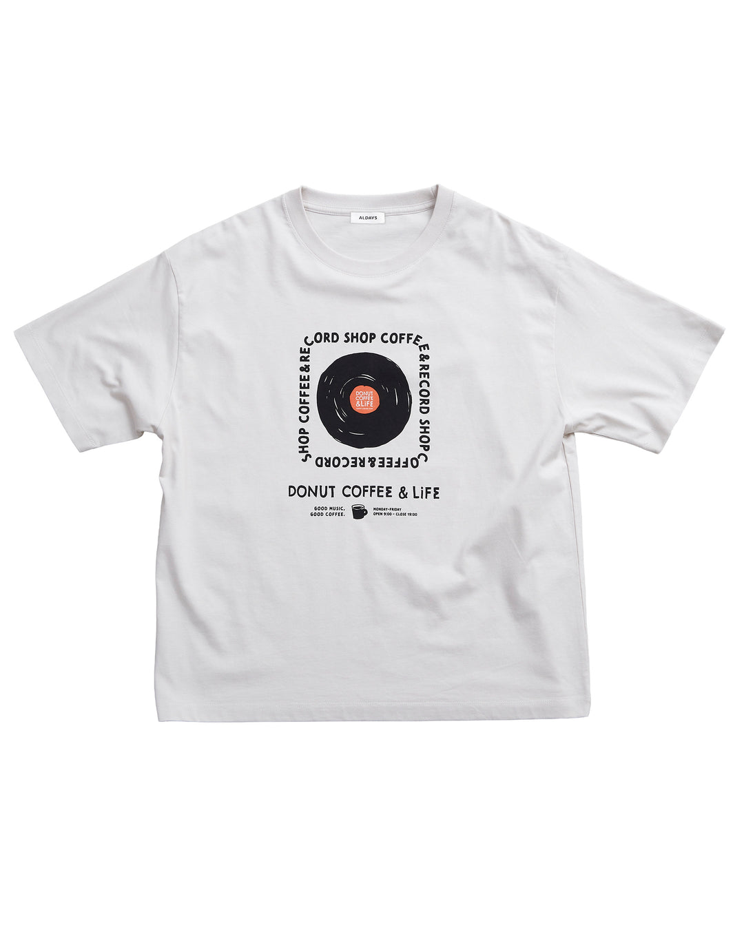 ALDAYS オルデイズ］ #SS033 6.5oz Box Silhouette Tee 