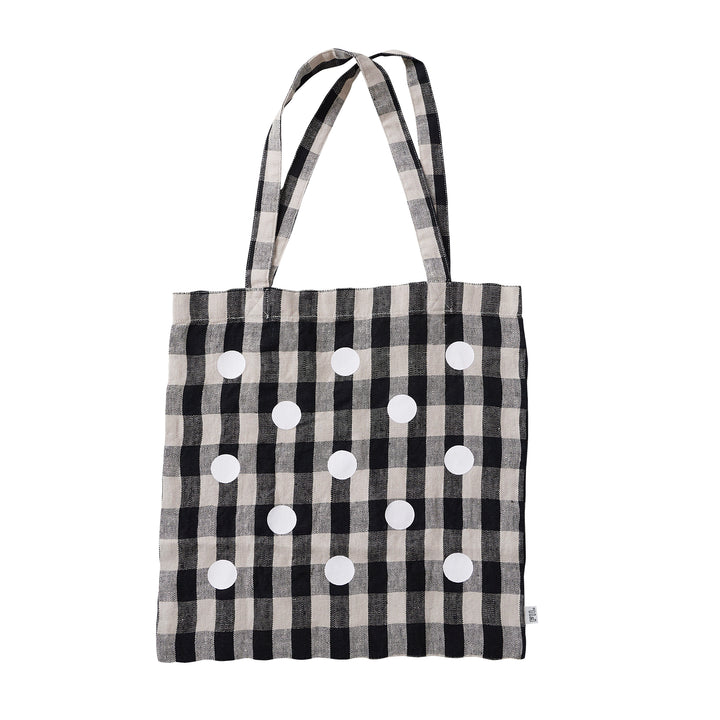 TRAUM□originalリネン100%tote .flat FIL フィル］#005 Linen Dot Print Tote Bag リネン ドット