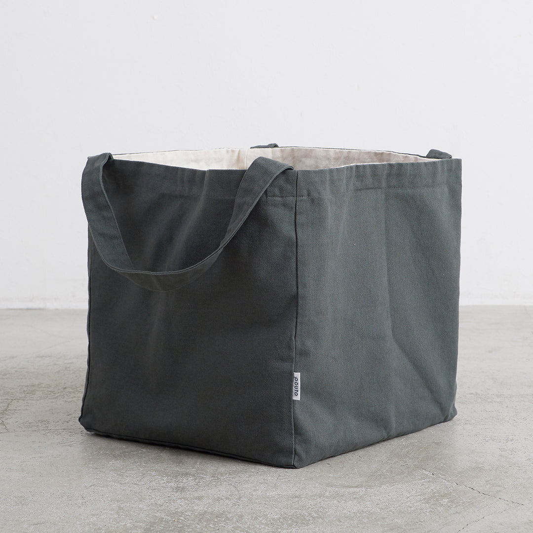 pouto ポウト］#004 CANVAS CUBE TOTE LARGE キャンバス キューブ