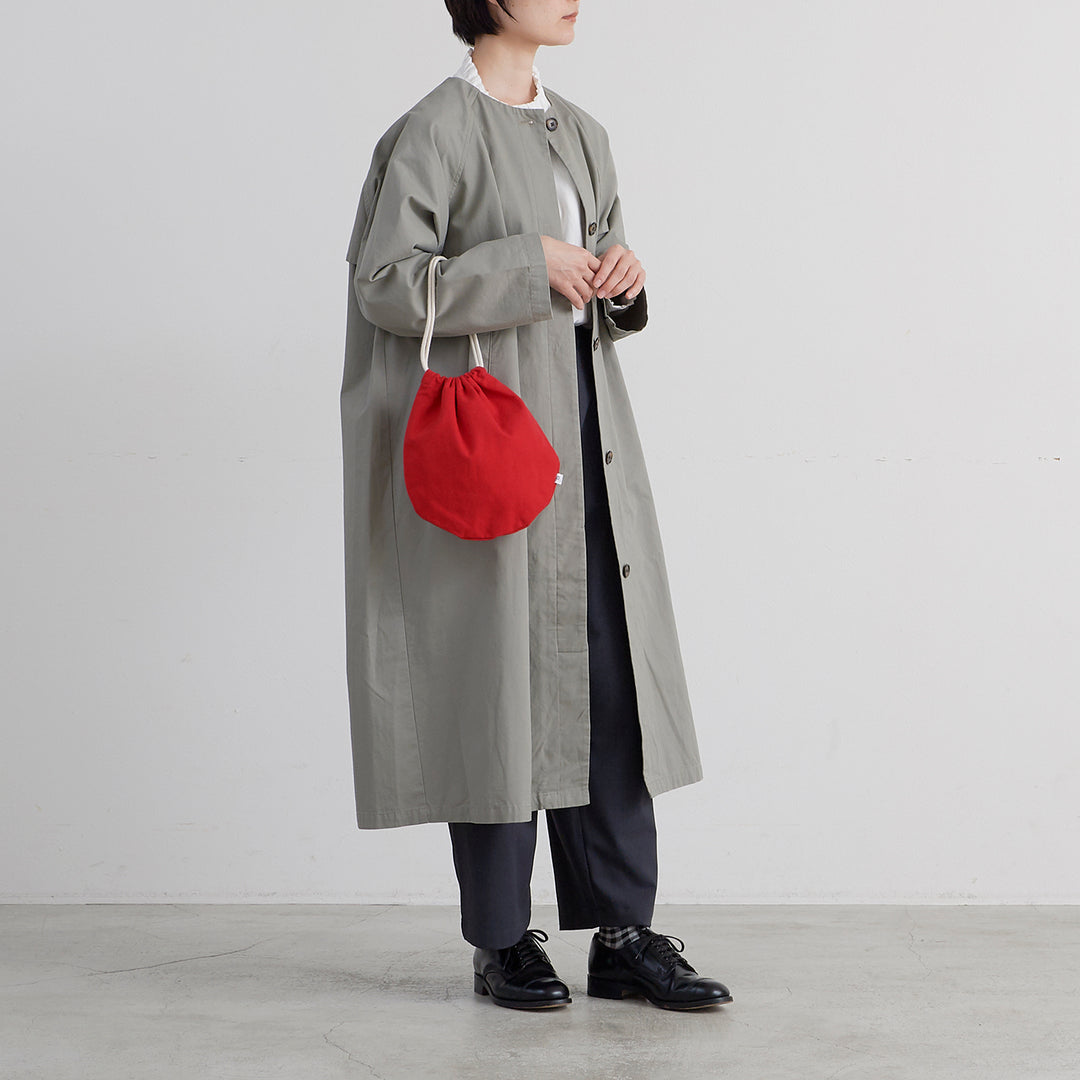 pouto ポウト］#011 CANVAS CIRCLE DRAWSTRING BAG キャンバス