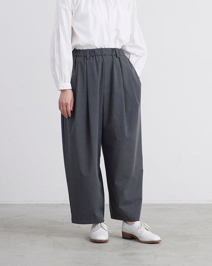 な*ん様 Ntrul BASIC TROUSERS GRAY 3 DISSONA un cinq アンサンク］ #26-08 Tropical Stretch Tuck Easy Pants