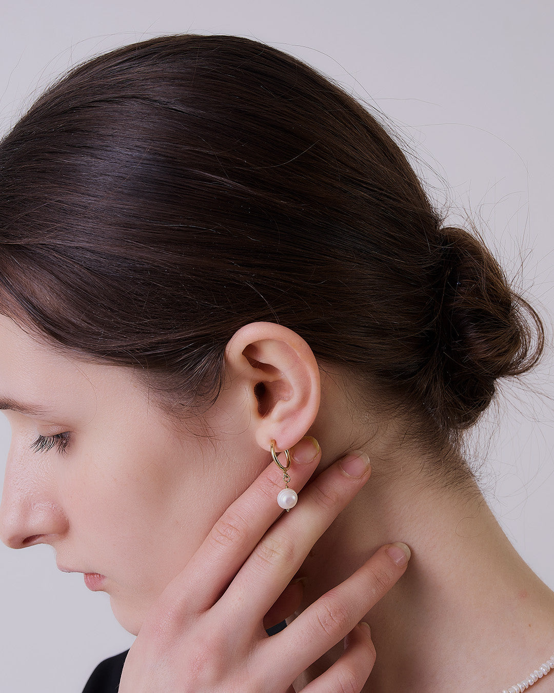 un cinq アンサンク］ #26-26 One Drop Pearl Earring / Pierced