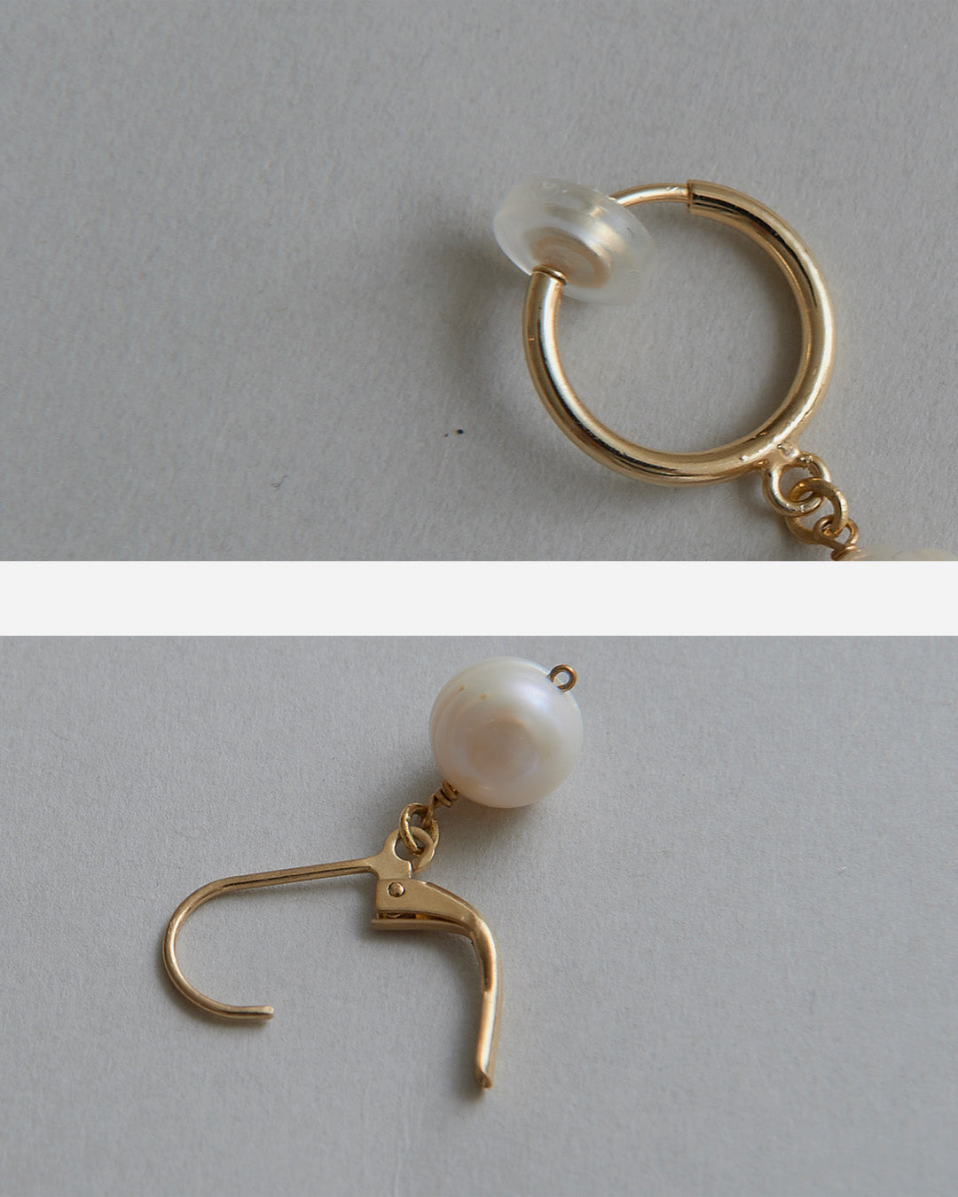 un cinq アンサンク］ #26-26 One Drop Pearl Earring / Pierced