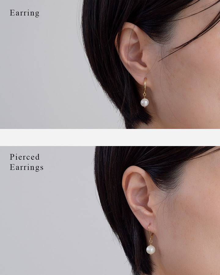 un cinq アンサンク］ #26-26 One Drop Pearl Earring / Pierced