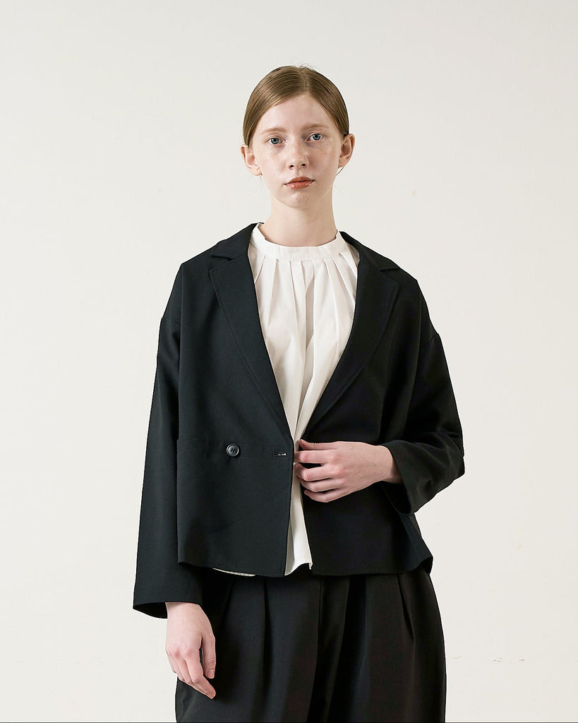 un cinq アンサンク］ #015 (Black) Melange Ox Tailored Jacket