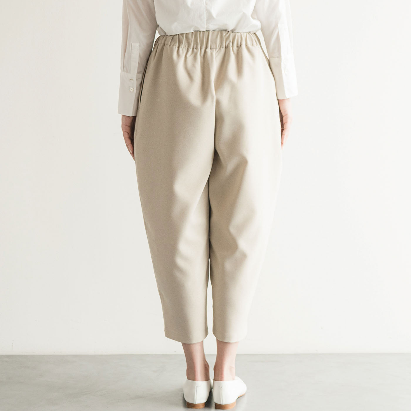 un cinq アンサンク］ #005 Melange Ox Wide Tuck Easy Pants メランジ